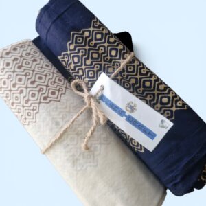 Batik Katun Cap geometri